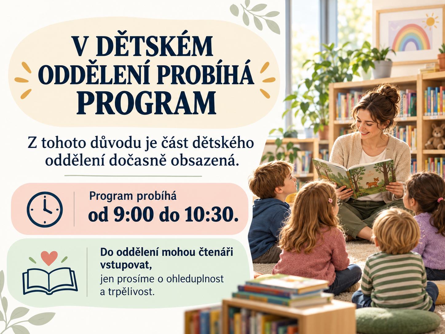 Program v dětském oddělení